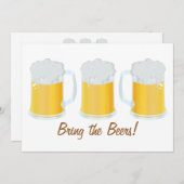Breng de Bierfest Party Nodig Kaart (Voorkant / Achterkant)