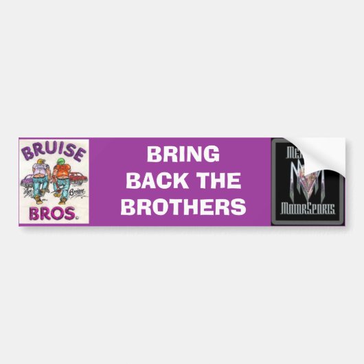 BRENG DE BROTHERS BUMPERSTICKER TERUG (Voorkant)