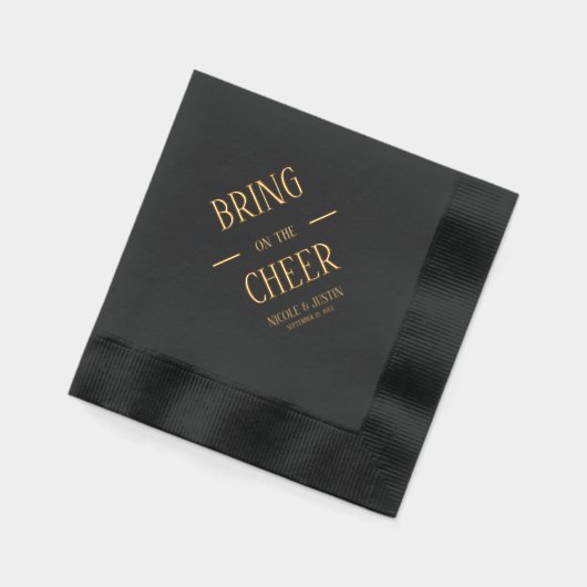 Breng de Cheer aan Folie Servetten (Links)