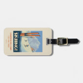 Breng de dag skiën  bagagelabel (Voorkant horizontaal)