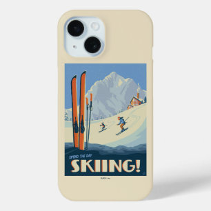 Breng de dag skiën  iPhone 15 case