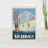 Breng de dag skiën kaart (Voorkant)