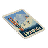 Breng de dag skiën magneet (Rechterzijde)