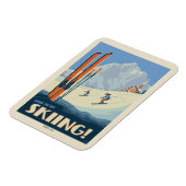 Breng de dag skiën magneet (Linkerzijde)
