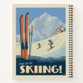 Breng de dag skiën  notitieboek (Achterkant)