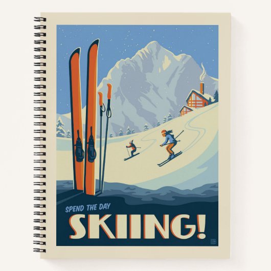 Breng de dag skiën  notitieboek (Voorkant)