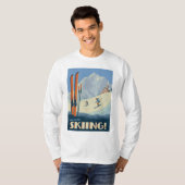 Breng de dag skiën  t-shirt (Voorkant volledig)