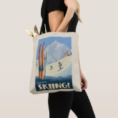Breng de dag skiën  tote bag (Dichtbij)