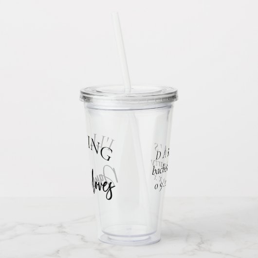 Breng de dans-bewegingen | Bachelorette Bridal Par Acryl Drinkbeker (Links)