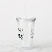 Breng de drank en shots | Echtscheiding of meidena Acryl Drinkbeker (Links)