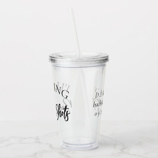 Breng de drank en shots | Echtscheiding of meidena Acryl Drinkbeker (Links)