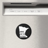 Breng de Hotdish Funny Minnesota Magnet aan (Insitu (Vaatwasser))