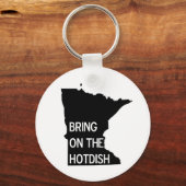 Breng de Hotdish Funny Minnesota-Sleutelhanger op Sleutelhanger (Voorkant)