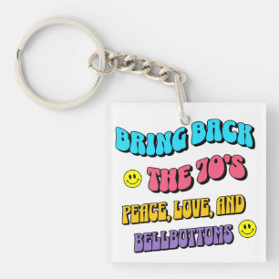 Breng de jaren '70 terug sleutelhanger