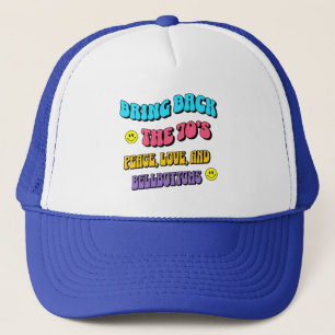 Breng de jaren '70 terug trucker pet