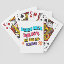 Breng de jaren '80 terug pokerkaarten