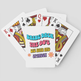 Breng de jaren '80 terug pokerkaarten