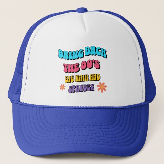 Breng de jaren '80 terug trucker pet (Voorkant)