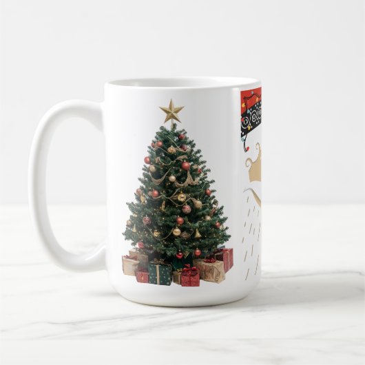 Breng de kerstsfeer binnen met deze koffie-Mok Koffiemok (Links)