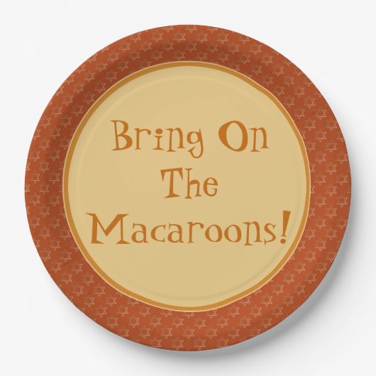 Breng de macarons aan! Bord serveren (Voorkant)