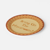 Breng de Macaroons aan! Melamine-Bord Papieren Bordje (Gekanteld)