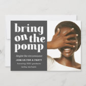 Breng de Pomp One Photo Afstudeerder Party aan Kaart (Voorkant)