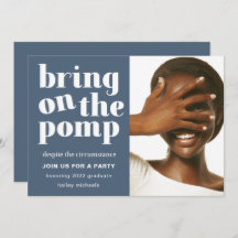 Breng de Pomp One Photo Afstudeerder Party Blue aa