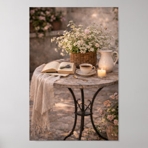 Breng de romantische charme van het Franse plattel Poster