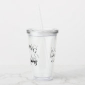 Breng de slechte beslissingen | Chic Bachelorette Acryl Drinkbeker (Links)