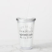 Breng de slechte beslissingen | Chic Bachelorette Acryl Drinkbeker (Achterkant)