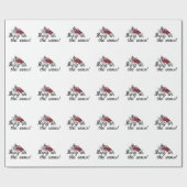 Breng de sneeuw op cadeaupapier (Vlak)