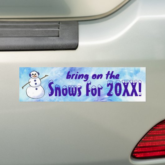 Breng de Snows op! Bumpersticker (Op auto)