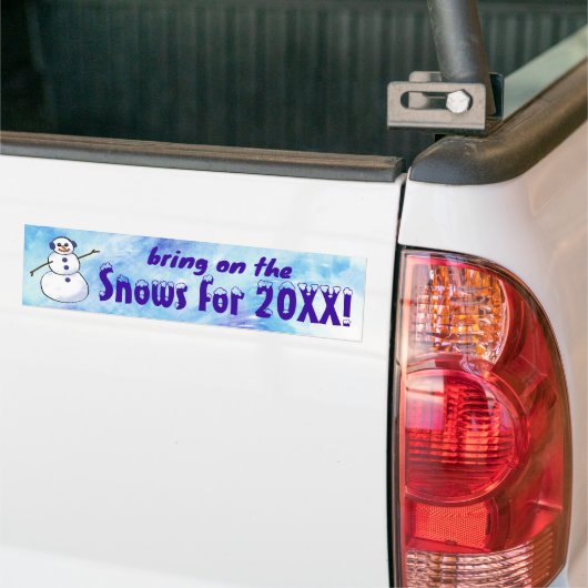 Breng de Snows op! Bumpersticker (Op Truck)
