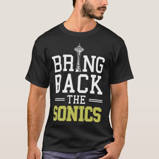 Breng de Sonics terug T-shirt (Voorkant)
