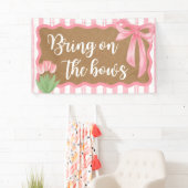 Breng de strikken babymeisje babyshower banner dec (Insitu)