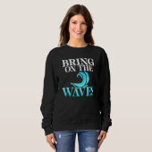 Breng de Waves Wake Surfer op Trui (Voorkant volledig)
