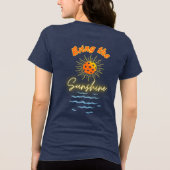 Breng de zon en de vrede Tri-Blend shirt (Achterkant)