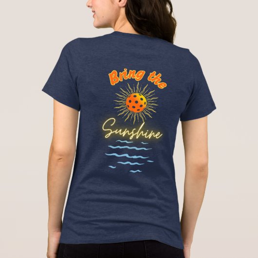 Breng de zon en de vrede Tri-Blend shirt (Achterkant)