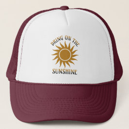 Breng de Zonneschijn Gouden Trucker Pet