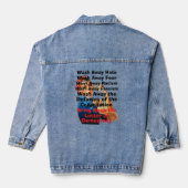 Breng democratie denim jas terug jacket (Achterkant)