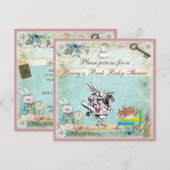 Breng een Baby shower van het Boek Alice en van he Kaart (Voorkant / Achterkant)