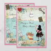 Breng een Baby shower van het Boek Alice & van het Kaart (Voorkant / Achterkant)