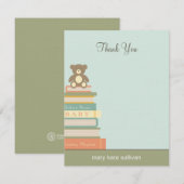 Breng een Baby shower van het Boek Dank u Kaarten  (Voorkant / Achterkant)