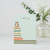Breng een Baby shower van het Boek Dank u Kaarten  (Staand voorkant)