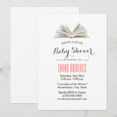 Breng een Baby shower van het Boek- Verzoek Kaart (Voorkant / Achterkant)