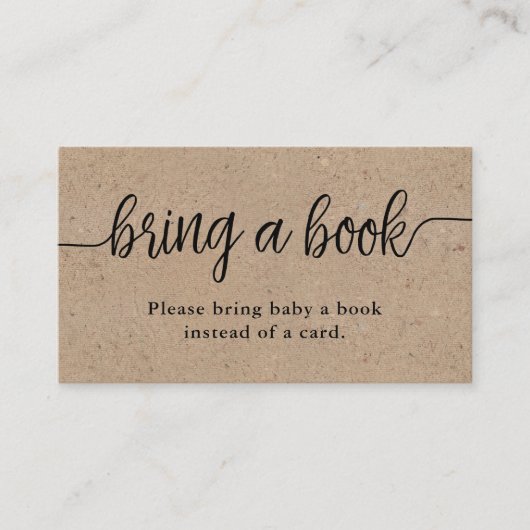 Breng een Baby shower voor gebarentaal, Rustic Kra Informatiekaartje (Voorkant)