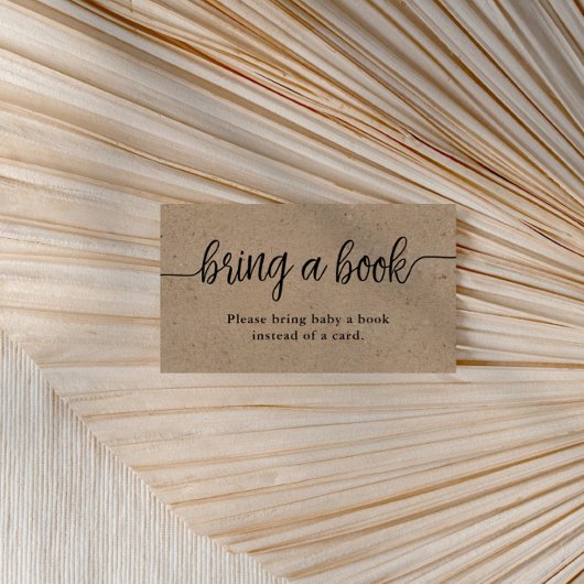 Breng een Baby shower voor gebarentaal, Rustic Kra Informatiekaartje