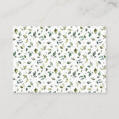 Breng een Beer Greenery van het Baby shower van he Plaatskaartje (Achterkant)