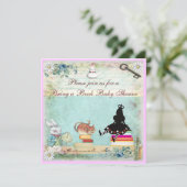 Breng een boek Alice in het Baby shower van Wonder Kaart (Staand voorkant)