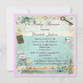 Breng een boek Alice in het Baby shower van Wonder Kaart (Achterkant)